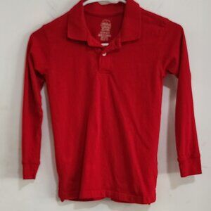 Faded Glory, Boy's Long Sleeve Polo, Size S (6-7)